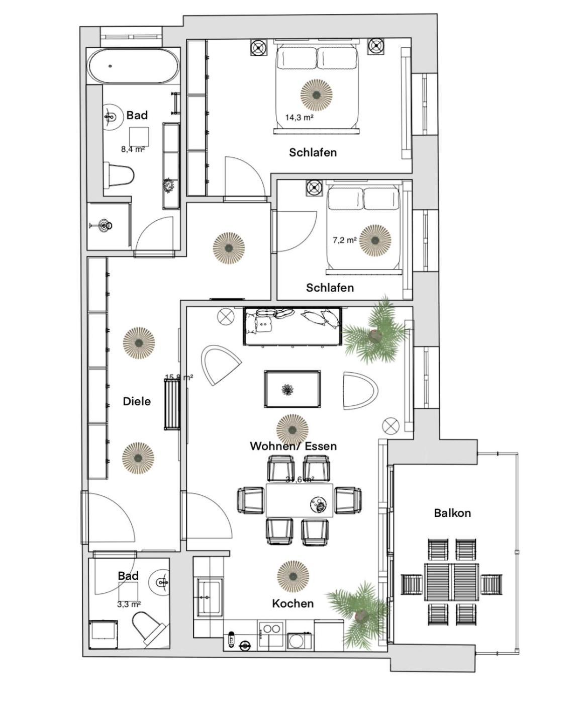 Pineapple Apartments Dresden Zwinger IX - 80 Qm - 1X Free Parking - Extérieur photo